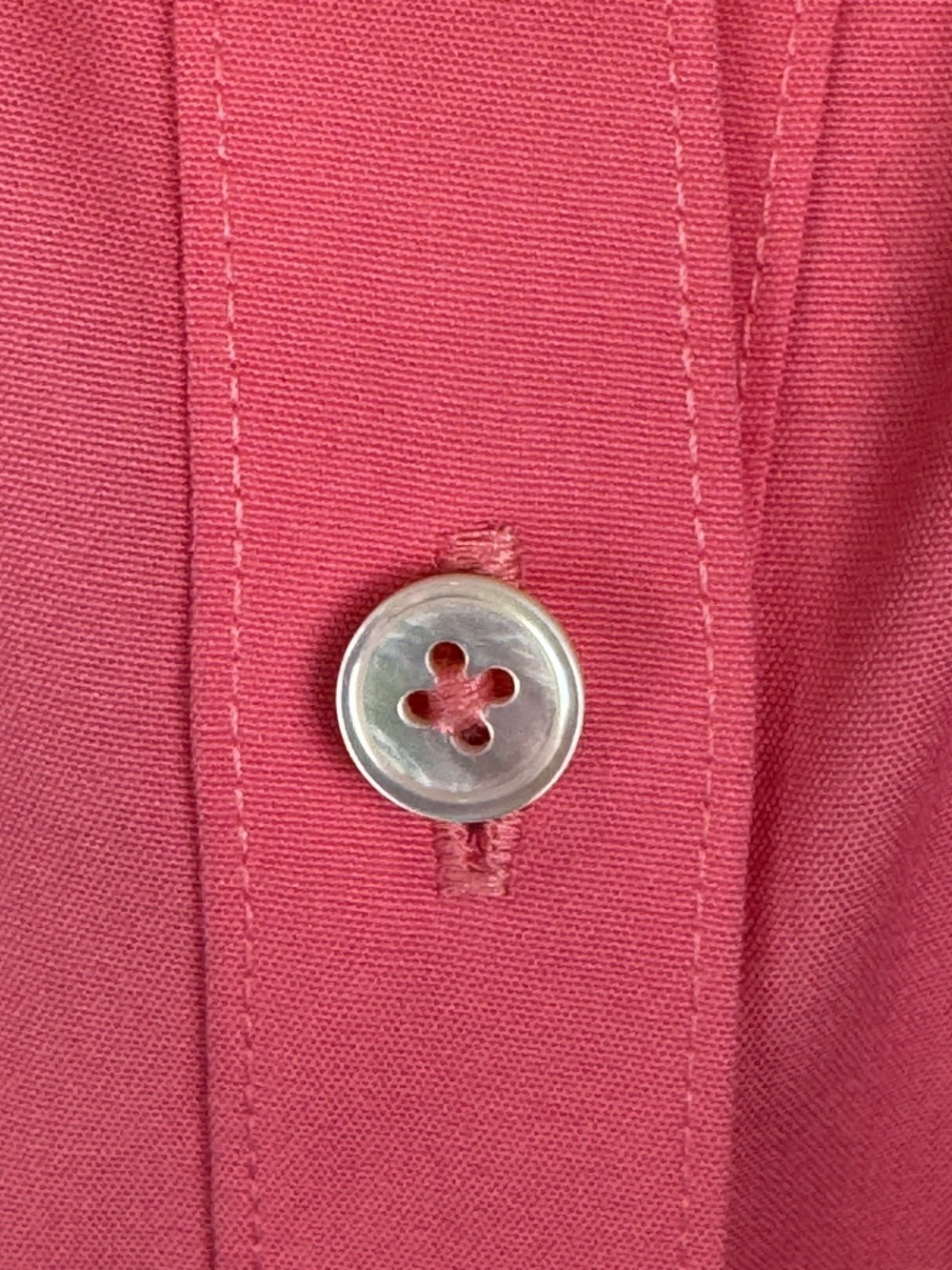 NWOT Talbots Sleeveless Perfect Shirt Non Iron Pink Coral Button Front Size 18 - Picture 4 of 8